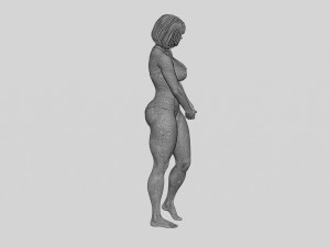 Sad Woman On beach Bikini 3D Print Model 3D-Druckmodell