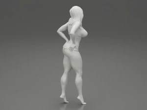 Sexy Women in Bikini Pose 3D Print Model 3D Print Model