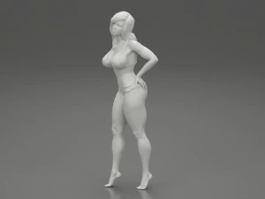 Sexy Women in Bikini Pose 3D Print Model 3D Print Model