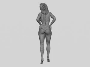 Sexy Women in Bikini Pose 3D Print Model 3D Print Model
