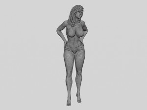 Sexy Women in Bikini Pose 3D Print Model 3D प्रिंट मॉडल
