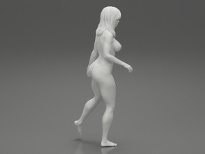 Pretty Bikini Woman Standing on one Leg 3D Print Model Modello di stampa 3D
