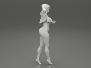 Beautiful Woman Spring Mood 3d print model 3D Принт Модель
