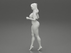 Beautiful Woman Spring Mood 3d print model 3D Принт Модель
