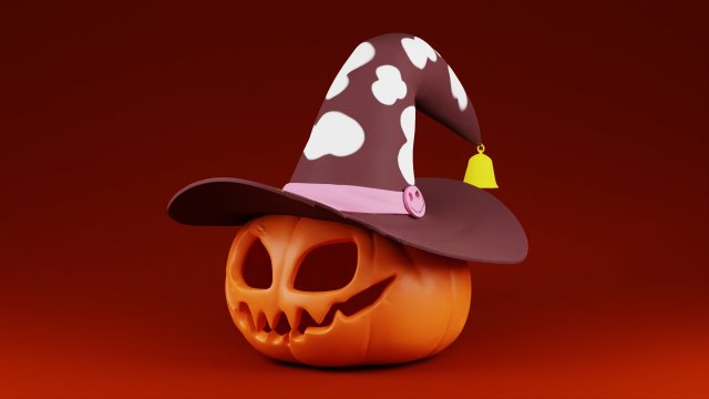 Halloween Pumpkin 3D Print Model 3D Baskı Modeli .c4d .max .obj .3ds .fbx .stl .blend
