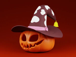 Halloween Pumpkin 3D Print Model 3D Print Model