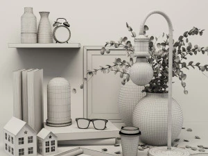 decorative setmodern 3D Model