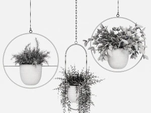 hanging pots 3D Model