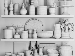 kitchen accessories003 3D Model