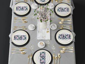 Geschirr01 3D Modell