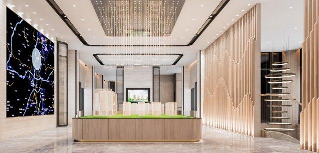 modern sales department 3Dモデル .c4d .max .obj .3ds .fbx .stl .blend