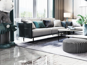 modern living room 3D 모델
