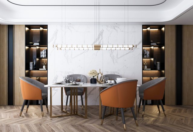 modern restaurant 3D 모델 .c4d .max .obj .3ds .fbx .stl .blend 