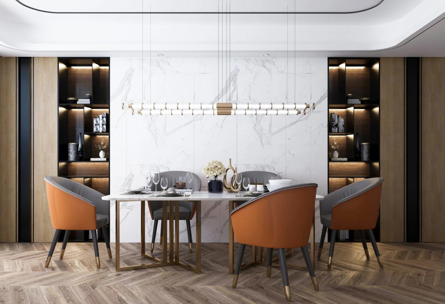 modern restaurant 3D Model .c4d .max .obj .3ds .fbx .stl .blend 
