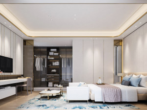 modern bedroom Modelo 3D