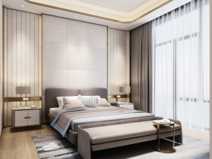 modern bedroom 3D 모델