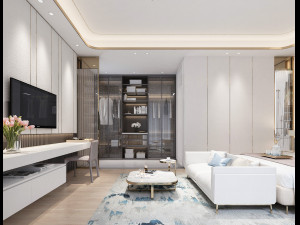 modern bedroom 3D 모델