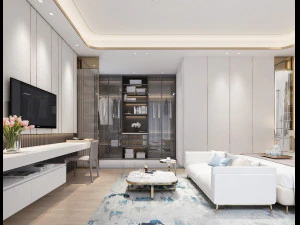 モダンな寝室 3Dモデル