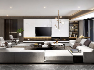 modern living room Modelo 3D