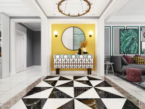 nordic living room restaurant 3D Model