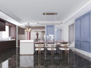 modern restaurant 3D 模型