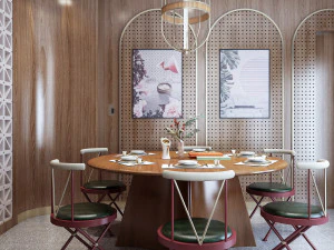 现代餐厅 3D 模型