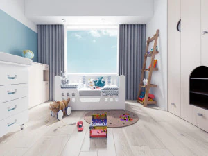 modern childrens bedroom 3D Model