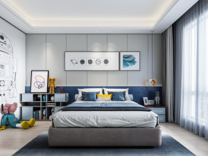 modern childrens bedroom 3D Model