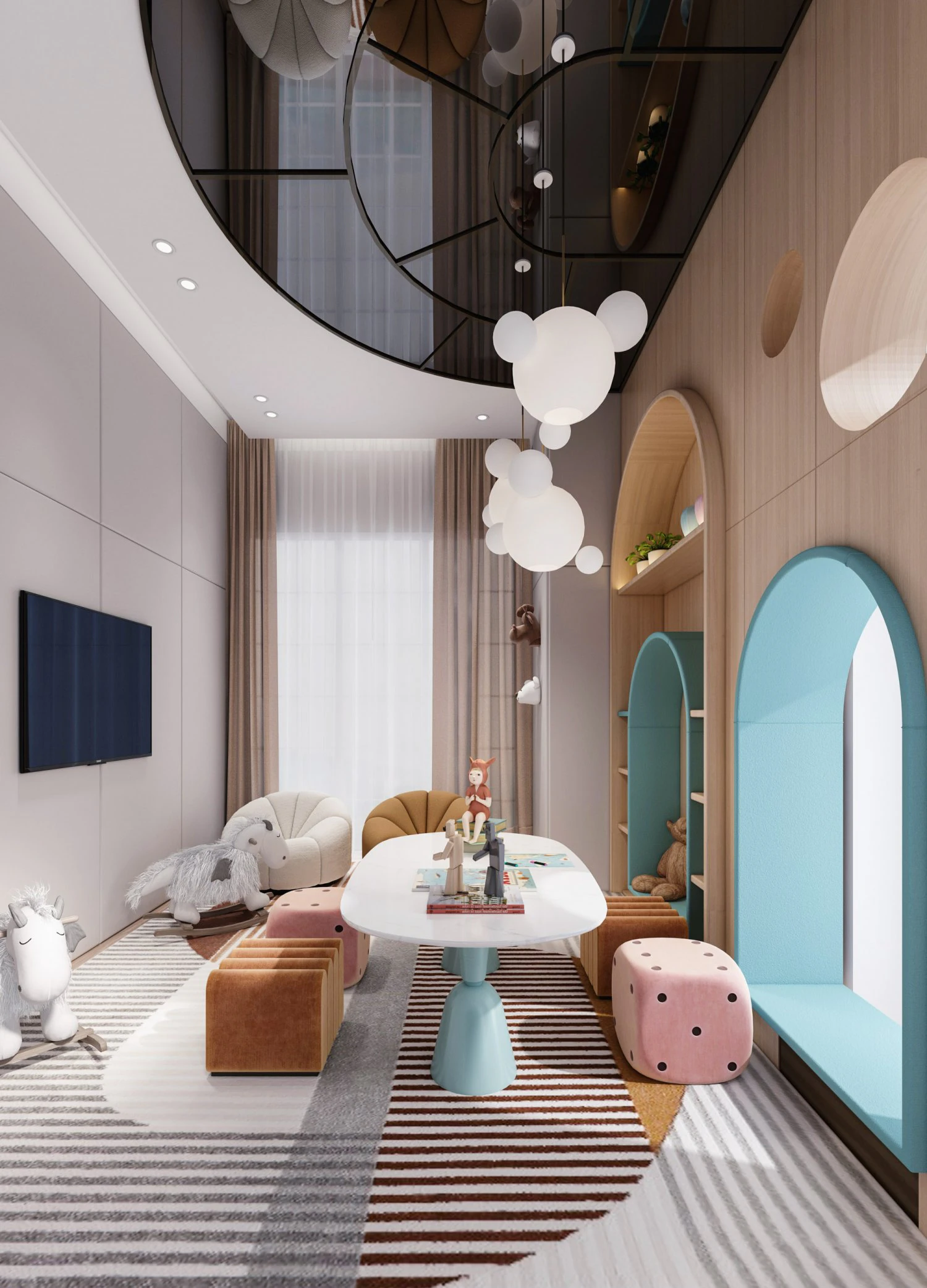 modern sales office childrens recreation room 3D Model .c4d .max .obj .3ds .fbx .stl .blend