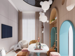 modern sales office childrens recreation room 3D 모델