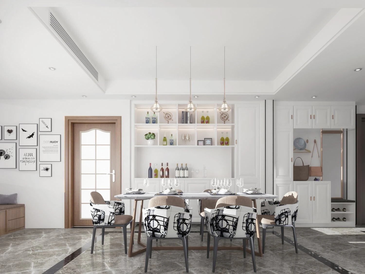 modern restaurant 3D Model .c4d .max .obj .3ds .fbx .stl .blend 