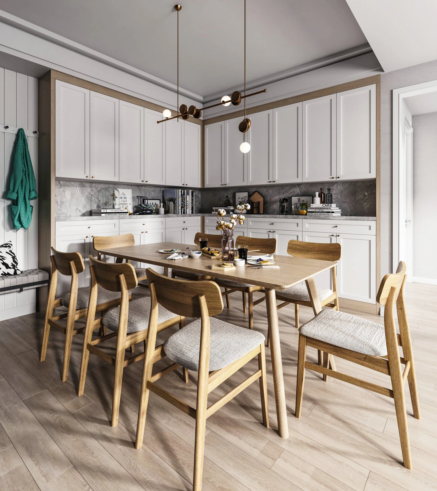 nordic restaurant 3D Model .c4d .max .obj .3ds .fbx .stl .blend 