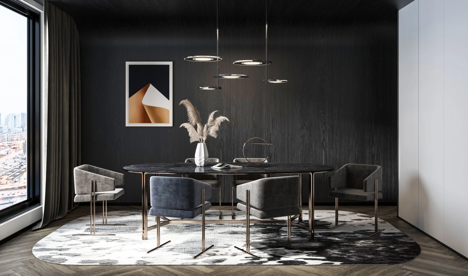 modern restaurant 3D Model .c4d .max .obj .3ds .fbx .stl .blend 