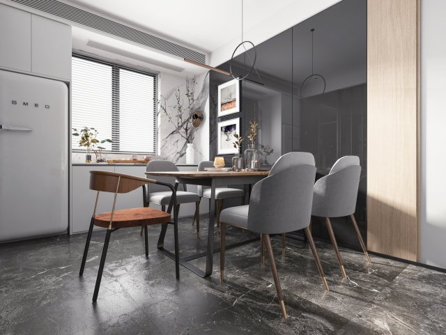 modern restaurant Modèle 3D .c4d .max .obj .3ds .fbx .stl .blend 