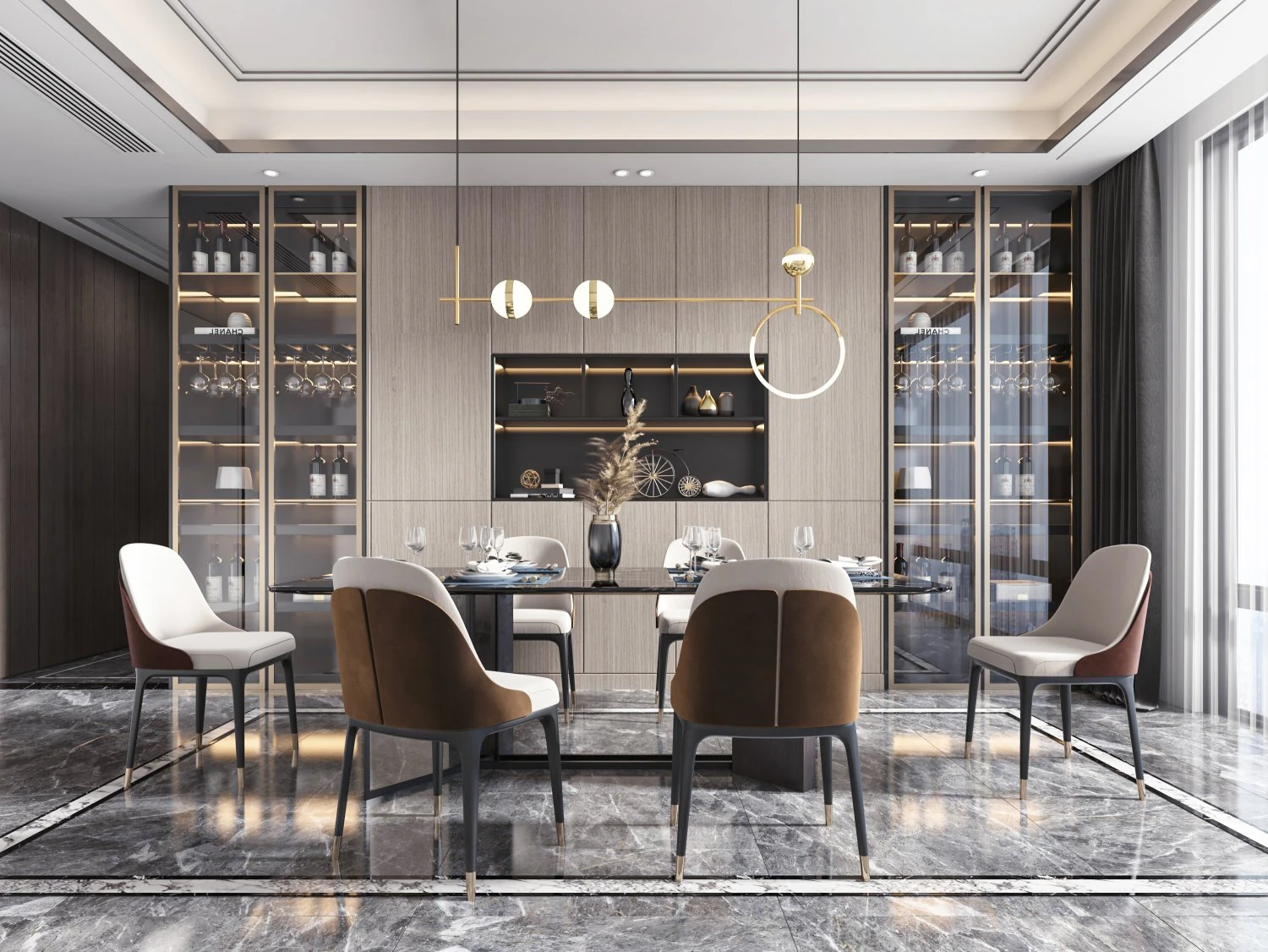 modern restaurant 3D Model .c4d .max .obj .3ds .fbx .stl .blend 