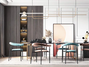 현대적인 레스토랑 3D 모델