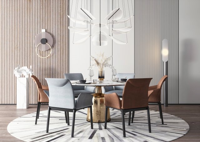 modern restaurant Modelo 3D .c4d .max .obj .3ds .fbx .stl .blend 