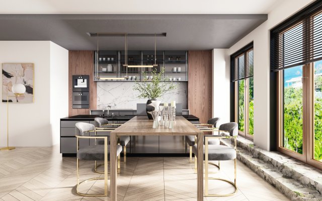 modern restaurant 3D मॉडल .c4d .max .obj .3ds .fbx .stl .blend 