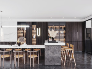 modern restaurant 3D Model