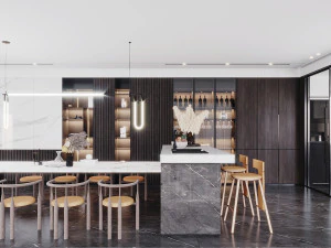 モダンなレストラン 3Dモデル