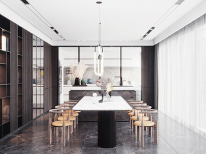 modern restaurant 3D 模型