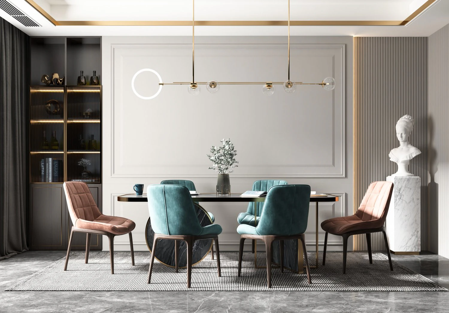 modern restaurant 3D Model .c4d .max .obj .3ds .fbx .stl .blend 