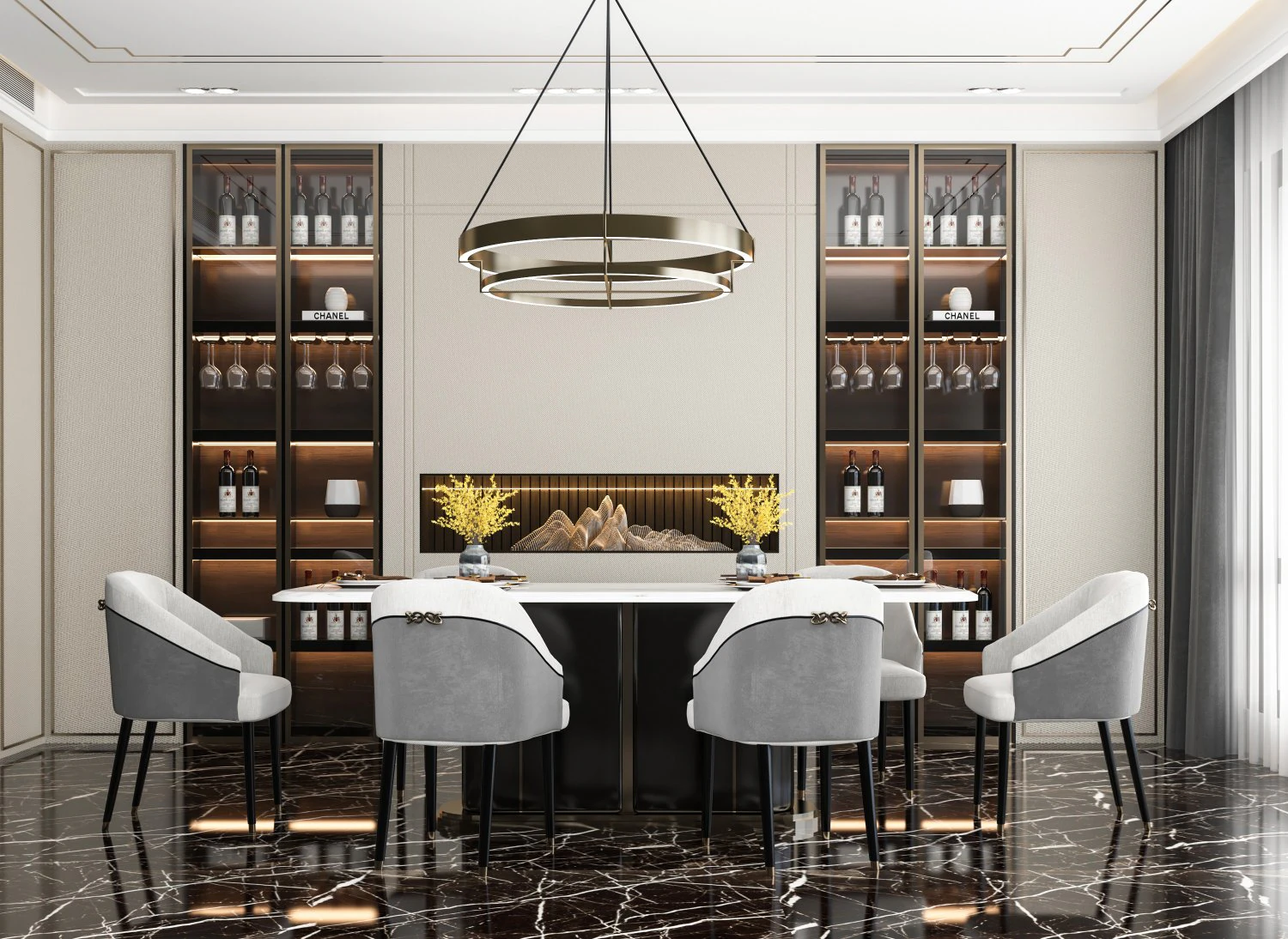 new chinese restaurant 3D Model .c4d .max .obj .3ds .fbx .stl .blend