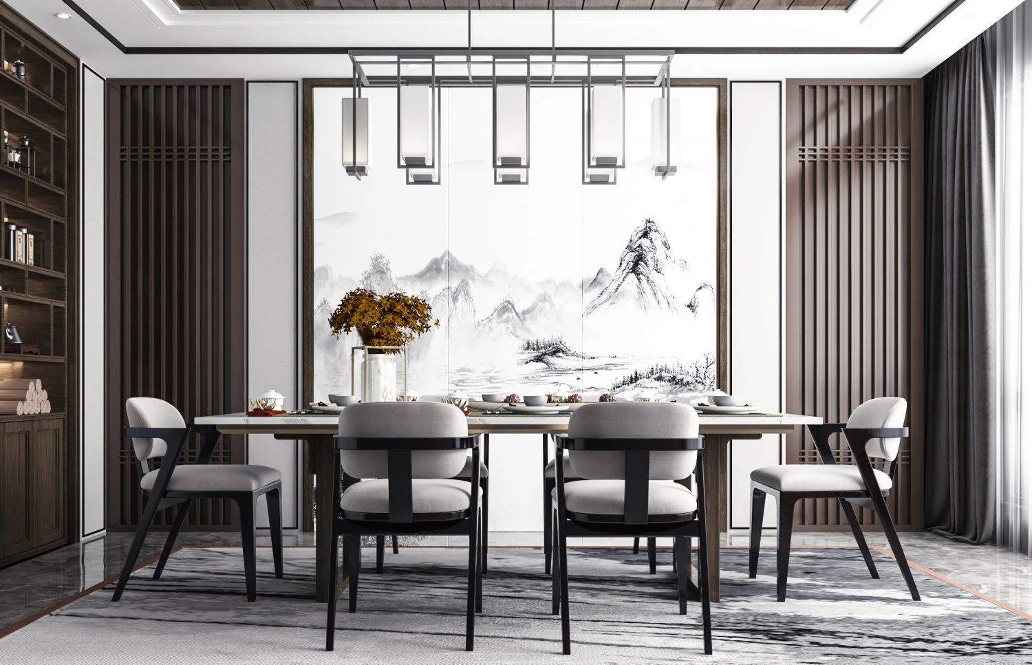 new chinese restaurant 3D Model .c4d .max .obj .3ds .fbx .stl .blend