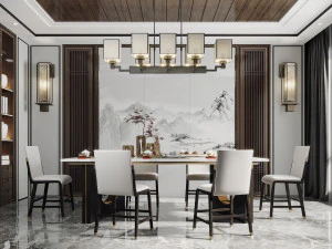 новый китайский ресторан 3D Модель