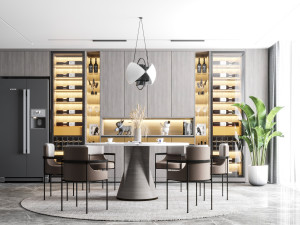 modern restaurant 3D Model