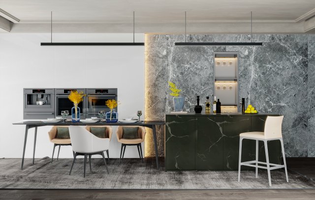 modern restaurant Modelo 3D .c4d .max .obj .3ds .fbx .stl .blend