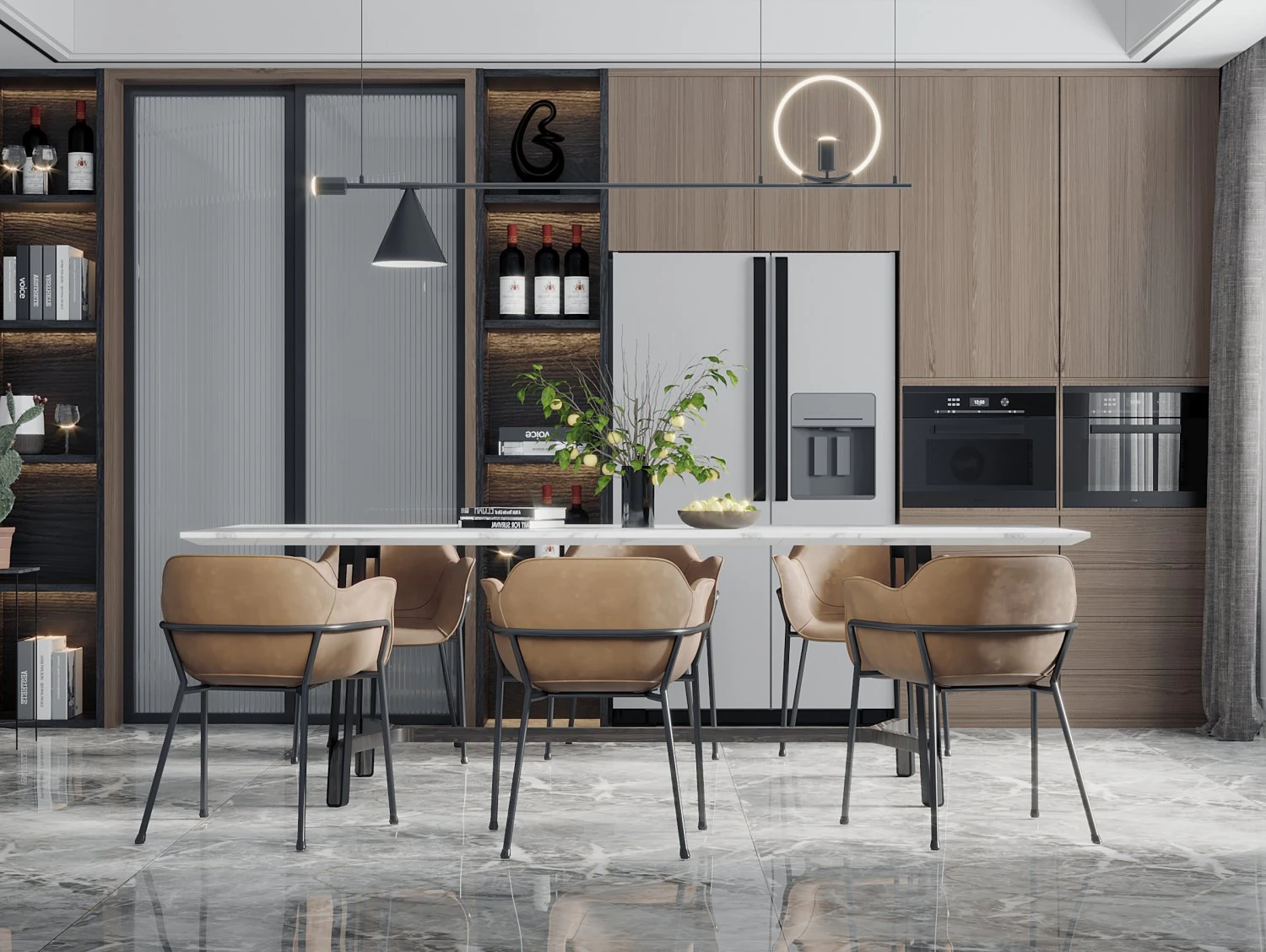 modern restaurant 3D Model .c4d .max .obj .3ds .fbx .stl .blend 