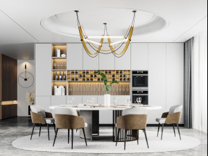 modern restaurant Modello 3D
