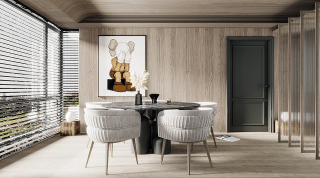 modern restaurant 3D मॉडल .c4d .max .obj .3ds .fbx .stl .blend 
